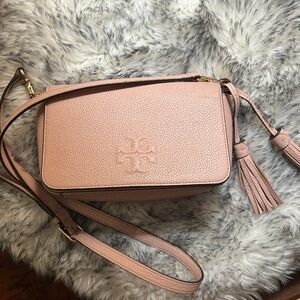Tory Burch leather pink shoulder, crossbody bag